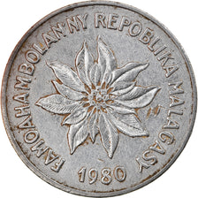 Monnaie, Madagascar, 5 Francs, Ariary, 1980, Paris, TTB, Stainless Steel, KM:10