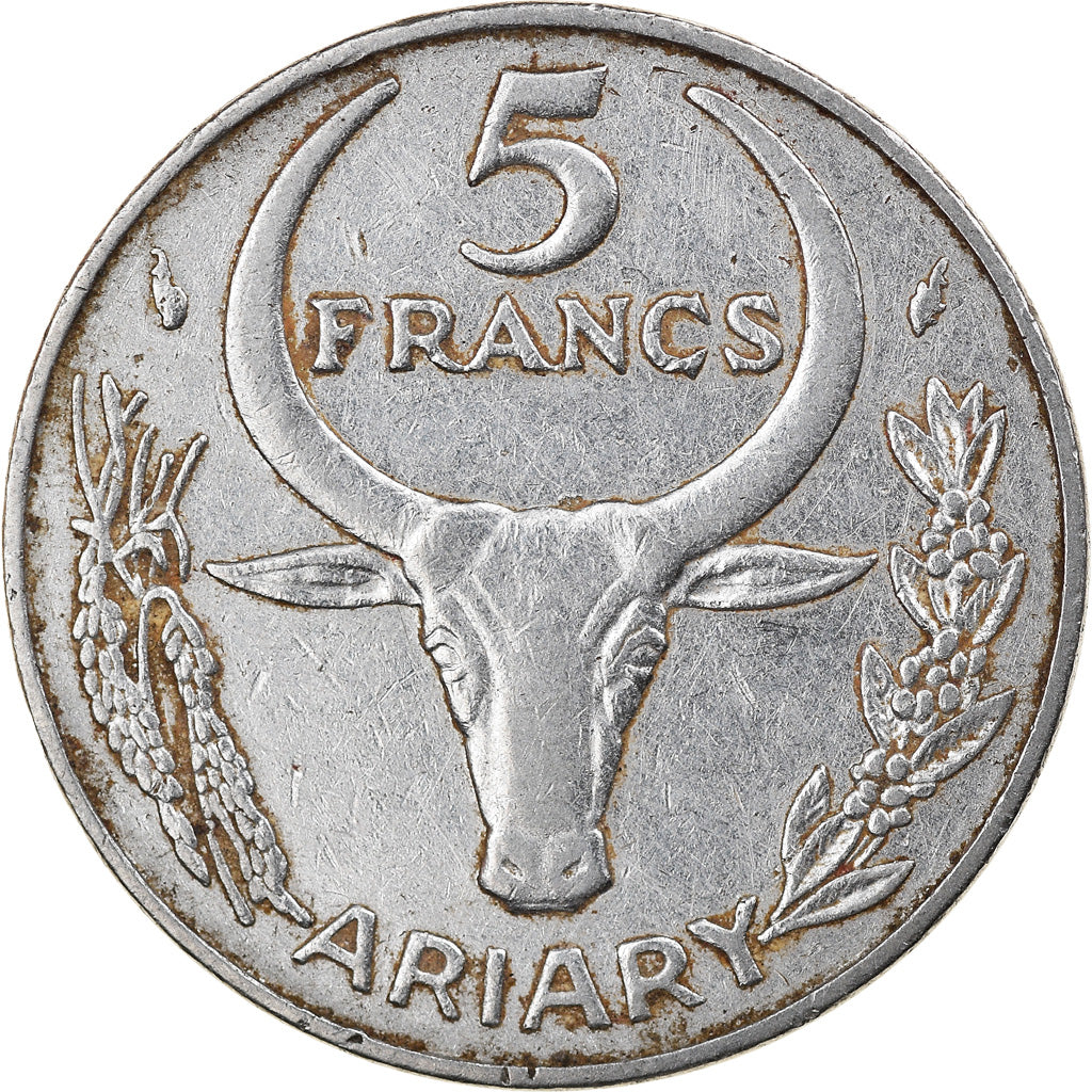 Monnaie, Madagascar, 5 Francs, Ariary, 1980, Paris, TTB, Stainless Steel, KM:10