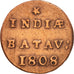 NETHERLANDS EAST INDIES, 1/2 Duit, 1808, Dordrecht, AU(50-53), KM:75
