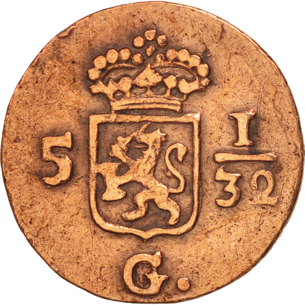 NETHERLANDS EAST INDIES, 1/2 Duit, 1808, Dordrecht, AU(50-53), KM:75