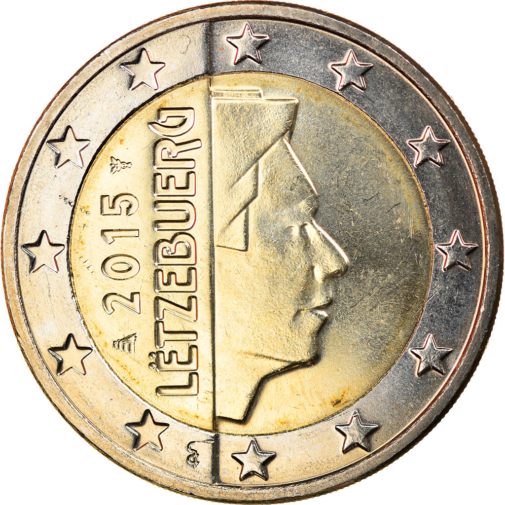Lussemburgo, 2 Euro, 2015, SPL, Bi-metallico, KM:New