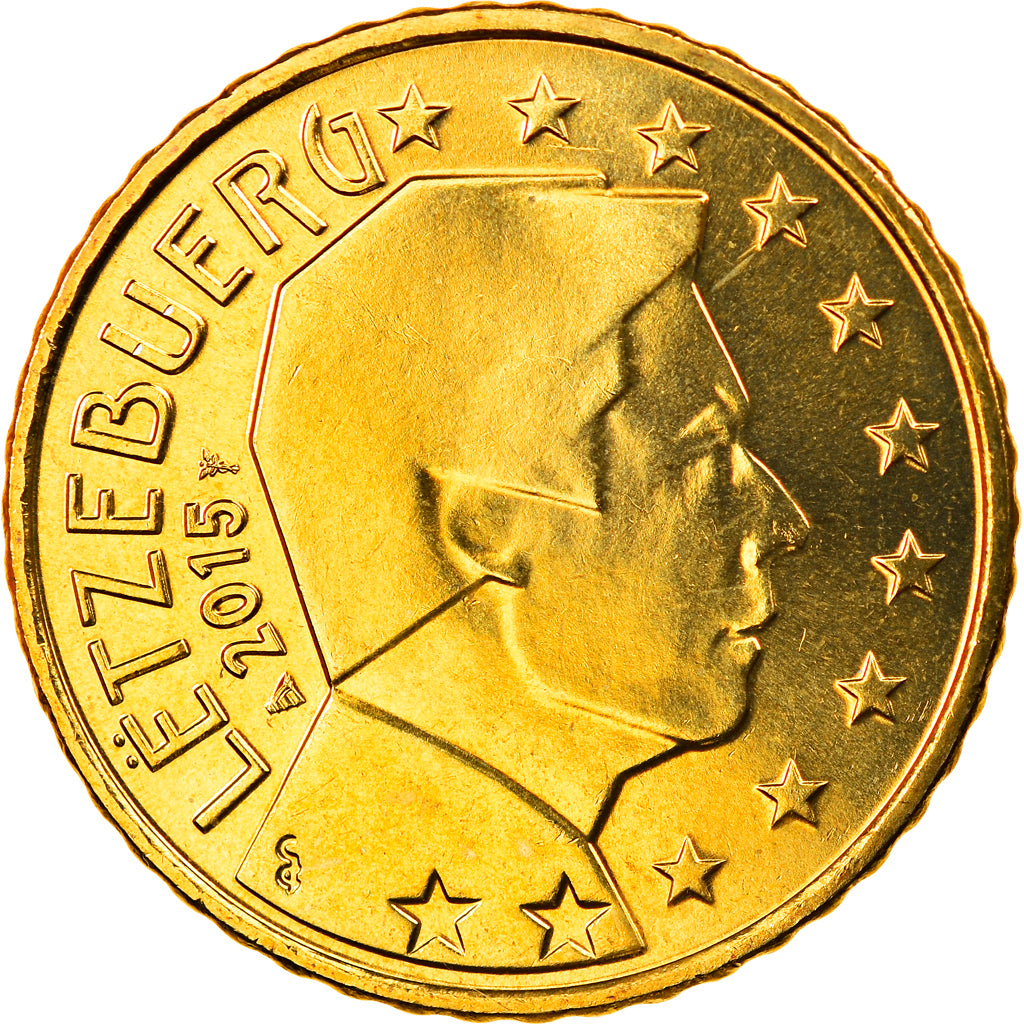 Luxembourg, 50 Euro Cent, 2015, MS(63), Brass, KM:New