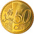 Luksemburg, 50 Euro Cent, 2015, MS(63), Mosiądz, KM:New