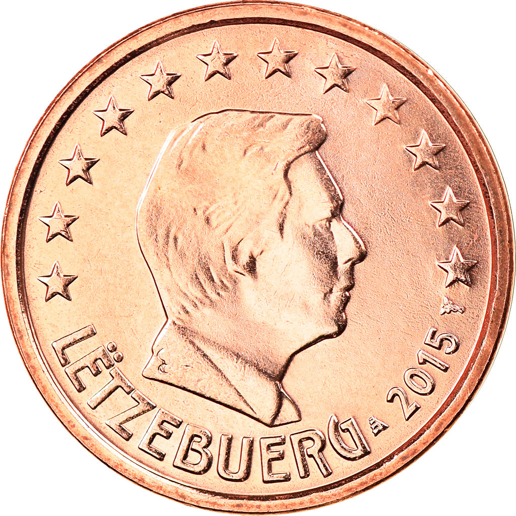 Lussemburgo, 2 Euro Cent, 2015, SPL, Acciaio placcato rame, KM:New