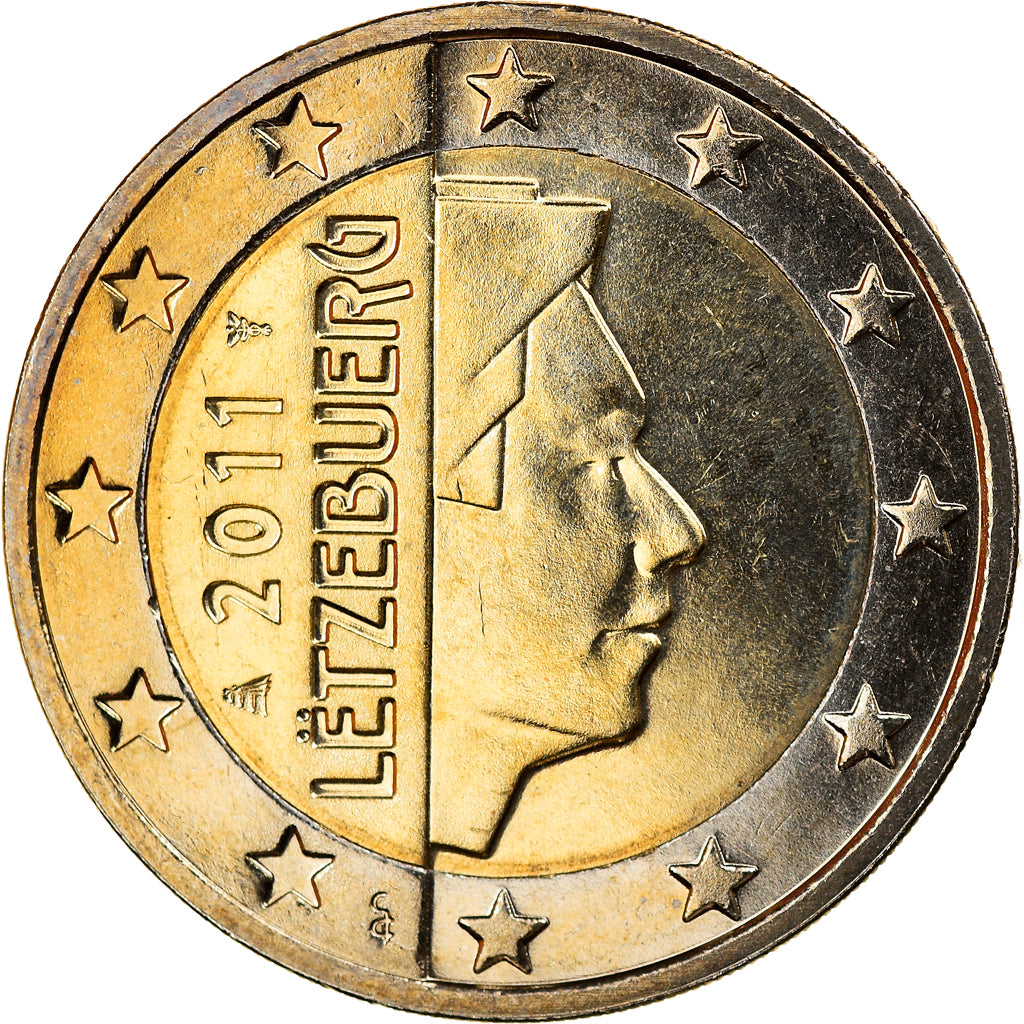 Luxemburgo, 2 Euro, 2011, SC, Bimetálico, KM:93