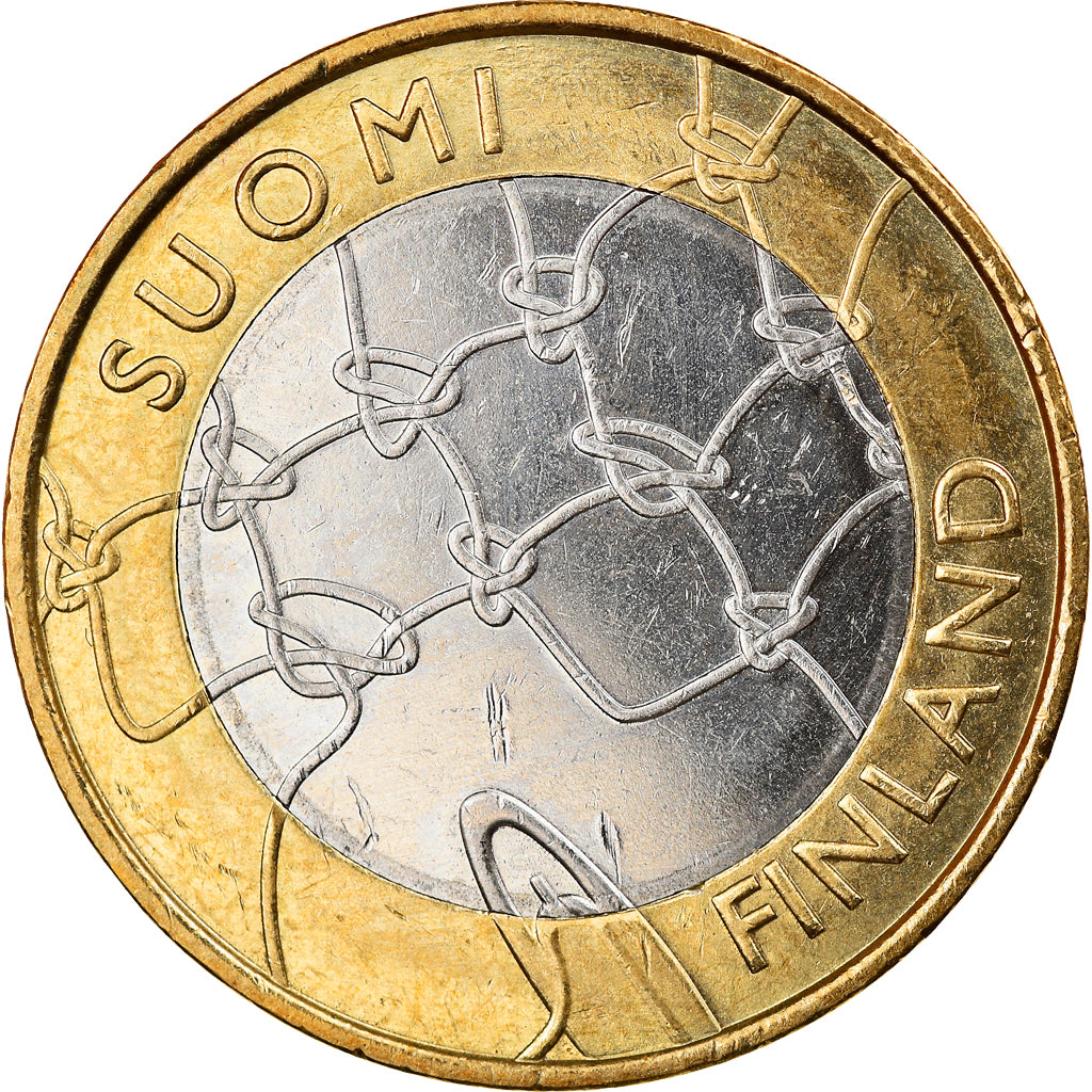 Finlandia, 5 Euro, 2011, Vantaa, AU(55-58), Bimetaliczny, KM:161