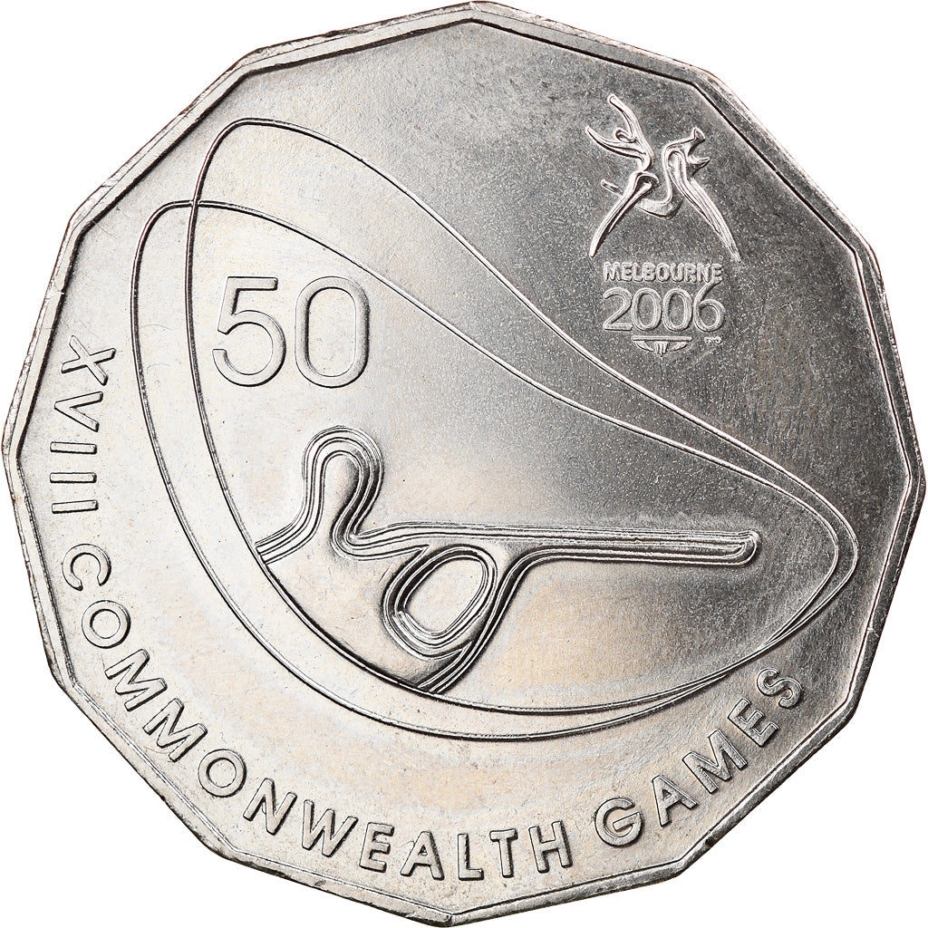 Coin, Australia, 50 Cents, 2006, Shooting, AU(55-58), Copper-nickel, KM:772