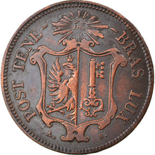 Coin, SWISS CANTONS, GENEVA, 5 Centimes, 1847, Genève, EF(40-45), Billon