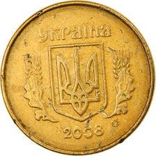 Moneta, Ucraina, 10 Kopiyok, 2008, Kyiv, MB+, Alluminio-bronzo, KM:1.1b