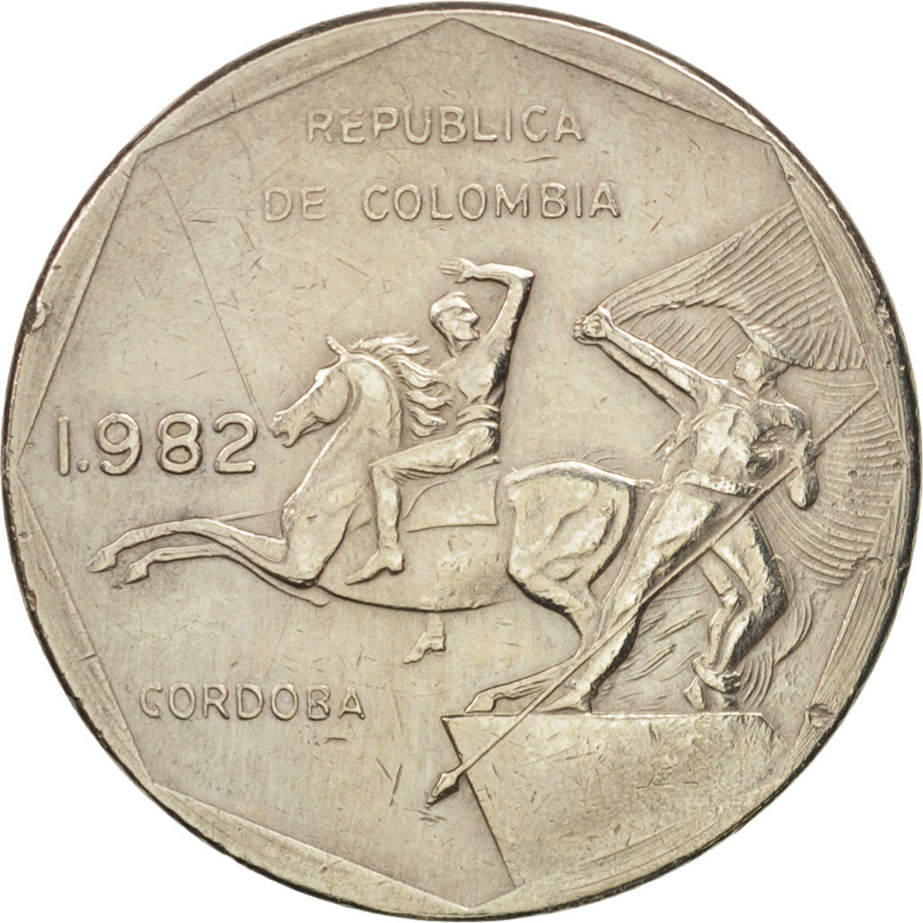 Colombie, 10 Pesos, 1982, TTB+, Copper-Nickel-Zinc, KM:270
