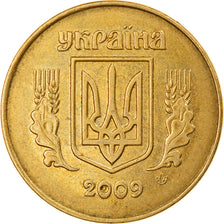 Coin, Ukraine, 25 Kopiyok, 2009, Kyiv, EF(40-45), Aluminum-Bronze, KM:2.1b