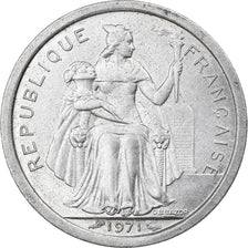 Coin, New Caledonia, Franc, 1971, Paris, EF(40-45), Aluminum, KM:8