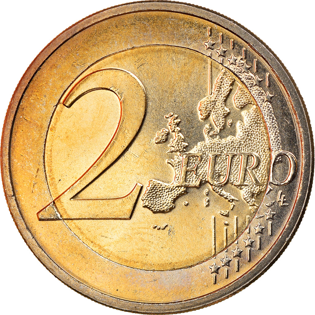 Coin, Luxembourg, Henri, 2 Euro, 2012, AU(55-58), Bi-Metallic, KM:93