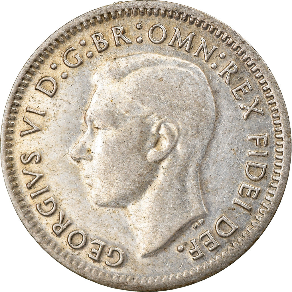 Moneta, Australia, George VI, Threepence, 1950, Melbourne, SPL-, Argento, KM:44