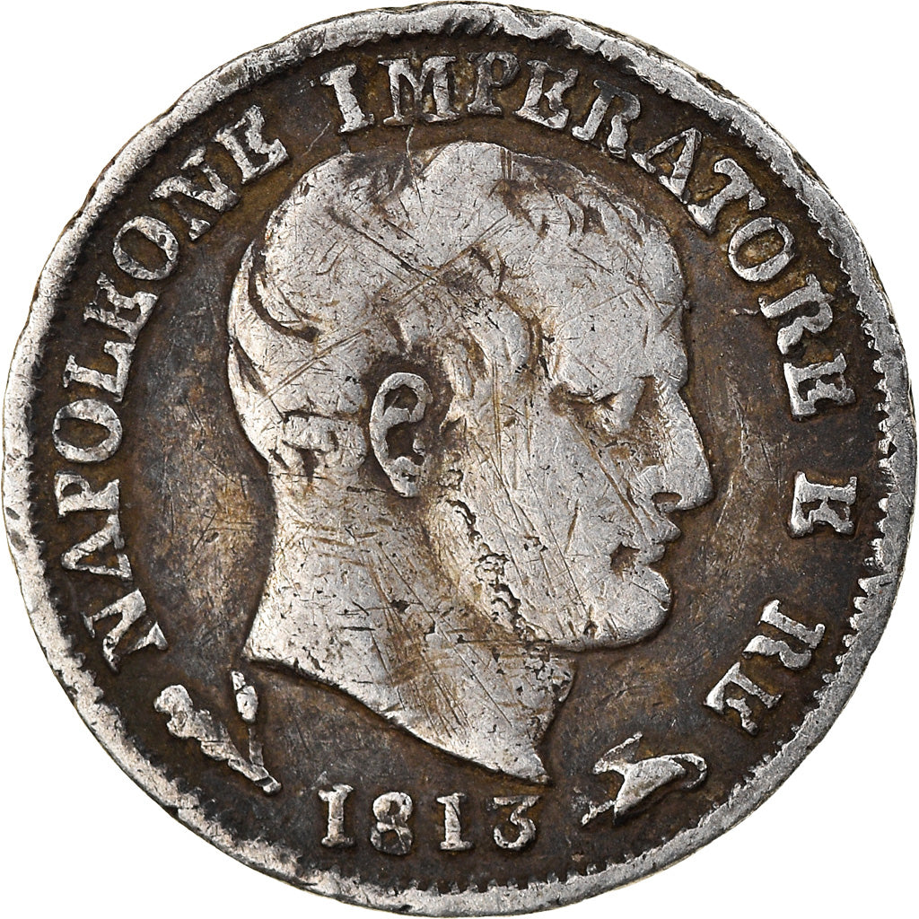 Moneta, DEPARTAMENTY WŁOSKIE, KINGDOM OF NAPOLEON, Napoleon I, 5 Soldi, 1813