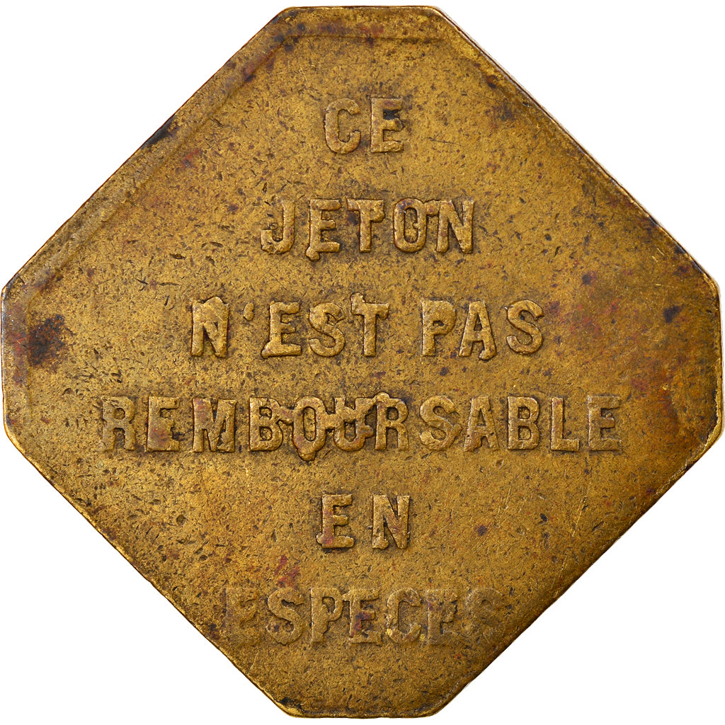 Coin, France, 25 Centimes, 1923, jeton de transport, EF(40-45), Brass