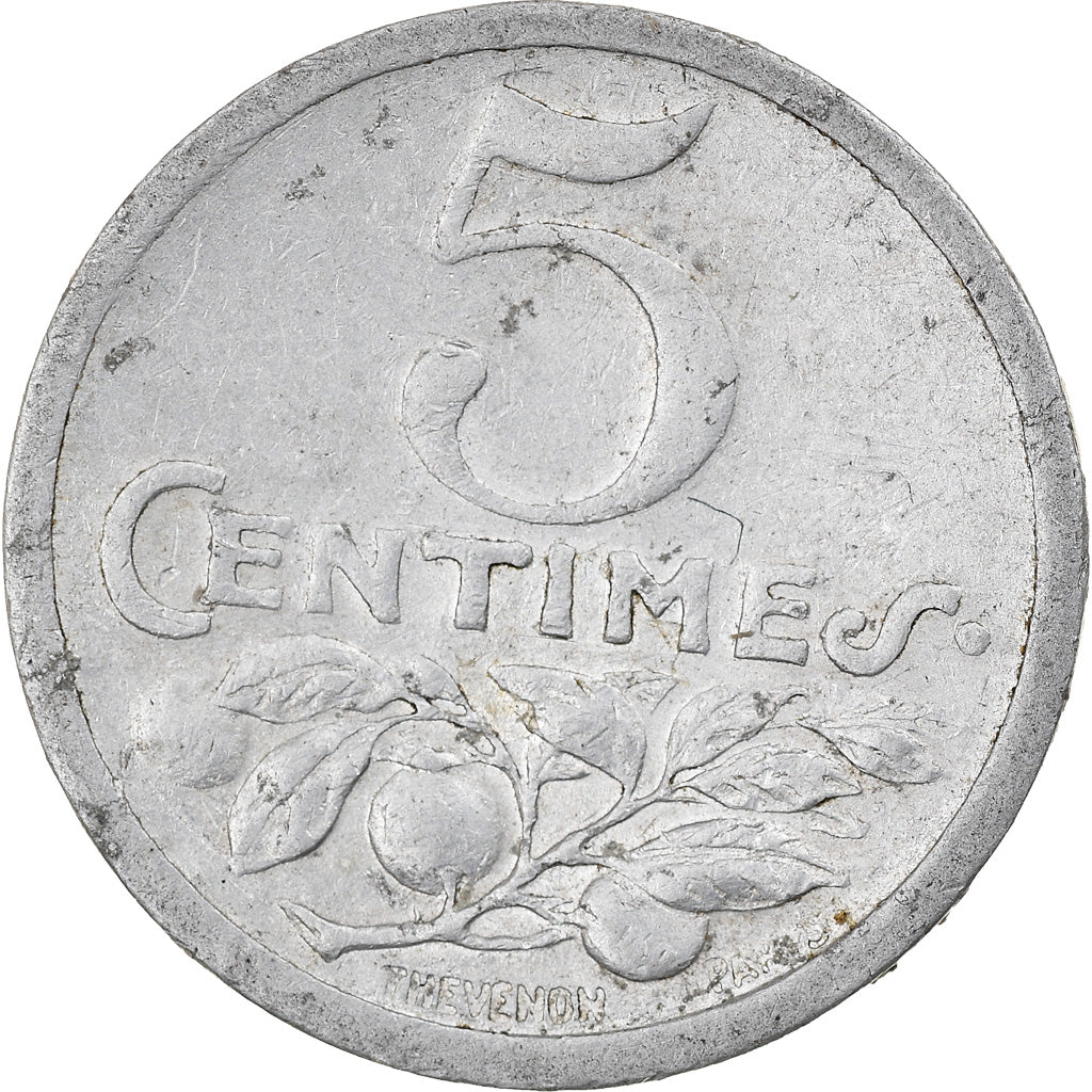 Coin, France, Nice, 5 Centimes, 1920, Chambre de Commerce, EF(40-45), Aluminium