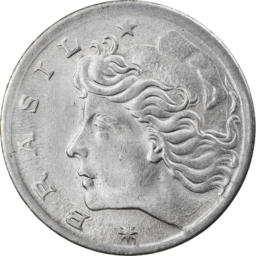 Moneta, Brasile, 5 Centavos, 1975, BB, Acciaio inossidabile, KM:587.1