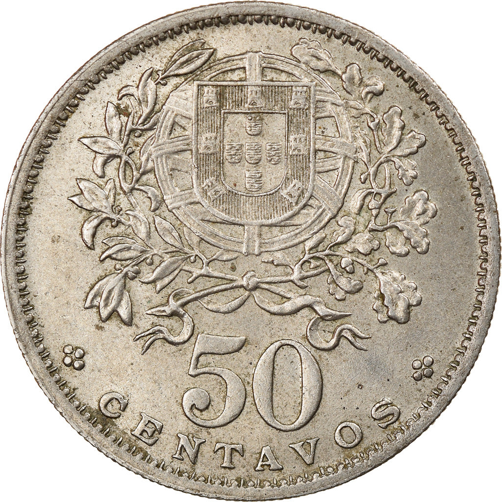 Coin, Portugal, 50 Centavos, 1951, EF(40-45), Copper-nickel, KM:577