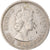 Coin, Mauritius, Elizabeth II, 1/2 Rupee, 1975, VF(20-25), Copper-nickel