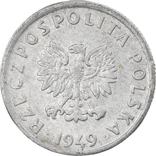 Coin, Poland, 5 Groszy, 1949, Kremnica, EF(40-45), Aluminum, KM:41a
