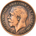 Coin, Great Britain, George V, Farthing, 1915, AU(50-53), Bronze, KM:808.1