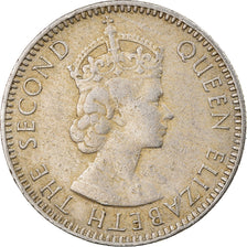 Moneta, Mauritius, Elizabeth II, 1/4 Rupee, 1964, BB, Rame-nichel, KM:36