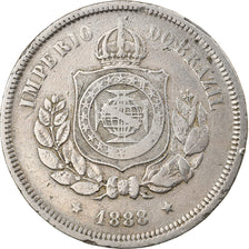 Coin, Brazil, Pedro II, 100 Reis, 1888, EF(40-45), Copper-nickel, KM:483