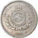 Coin, Brazil, Pedro II, 100 Reis, 1888, EF(40-45), Copper-nickel, KM:483