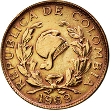 Monnaie, Colombie, Centavo, 1969, TTB+, Copper Clad Steel, KM:205a