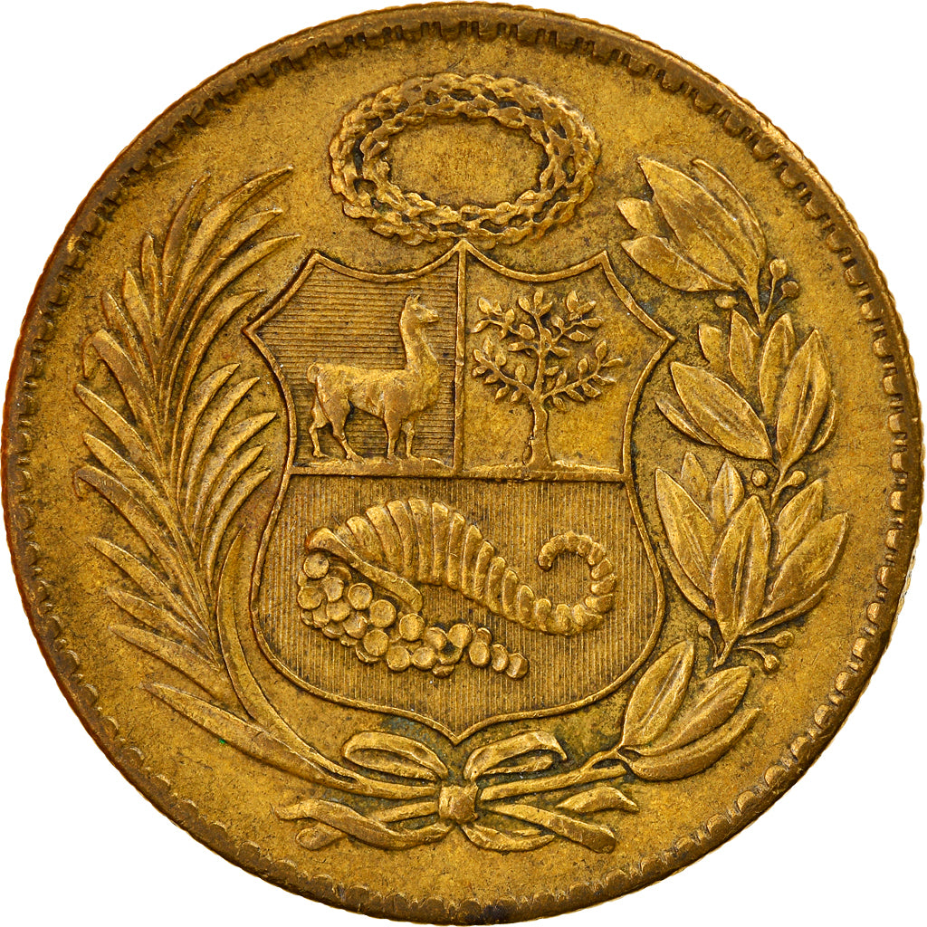 Munten, Peru, 1/2 Sol, 1948, ZF, Tin, KM:220.5