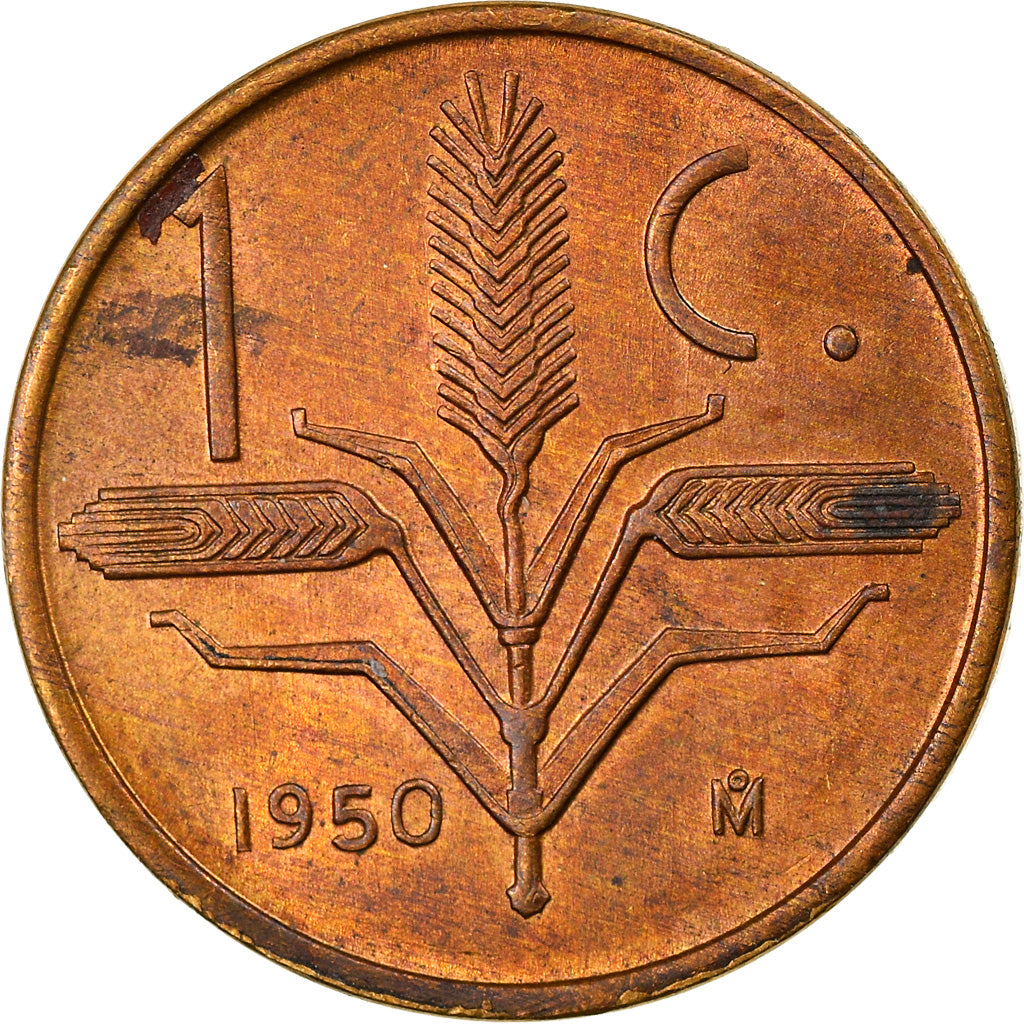Moneta, Mexico, Centavo, 1950, Mexico City, EF(40-45), Mosiądz, KM:417
