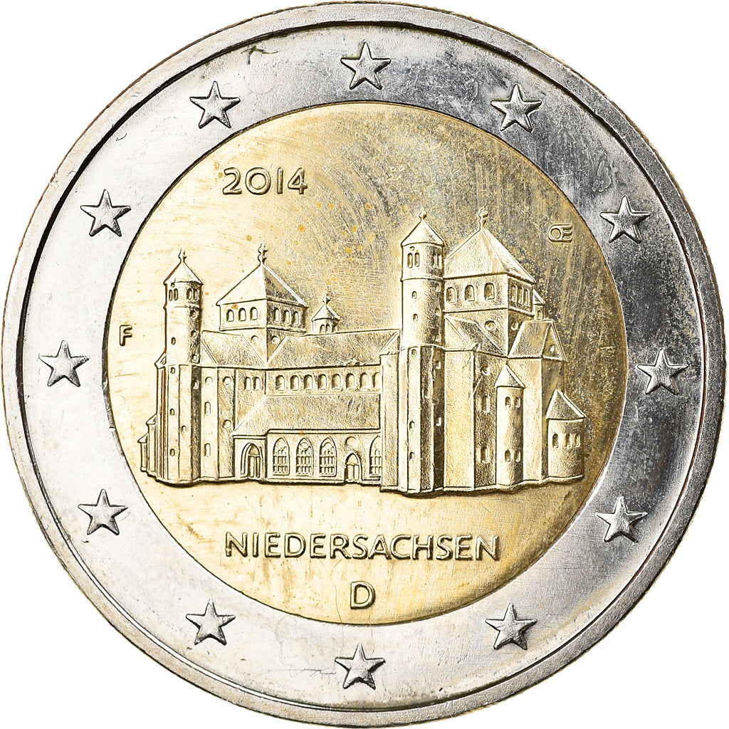 Duitsland, 2 Euro, Niedersachsen, 2014, Stuttgart, PR, Bi-Metallic, KM:New