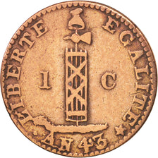 Haiti, Centime, 1846, EF(40-45), Copper, KM:24
