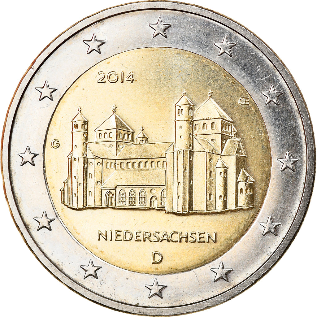 Deutschland, 2 Euro, Niedersachsen, 2014, Karlsruhe, VZ, Bi-Metallic, KM:New