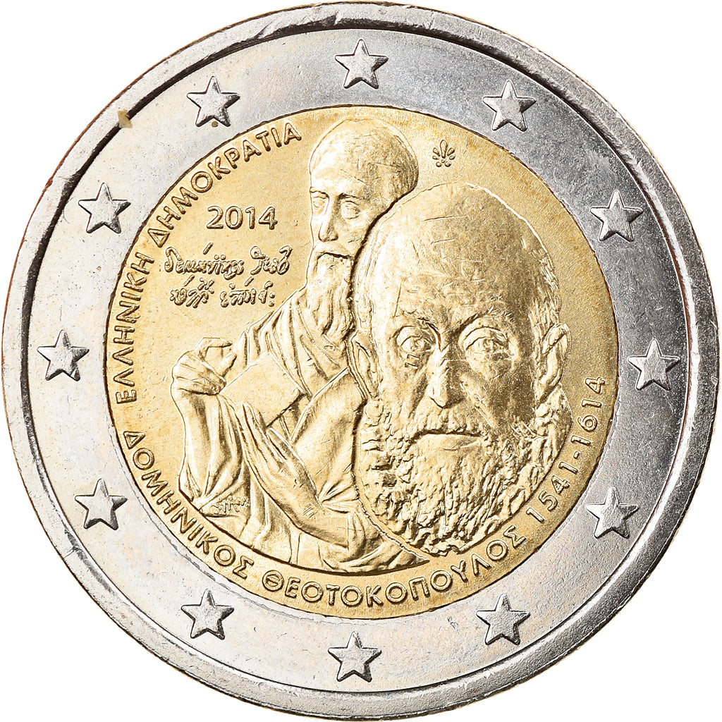 Grecia, 2 Euro, Teotokoupolos, 2014, SPL-, Bi-metallico, KM:New