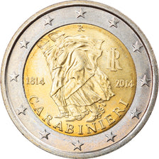 Italy, 2 Euro, Carabinieri, 2014, Rome, AU(55-58), Bi-Metallic, KM:New