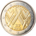 Francja, 2 Euro, Sida, 2014, AU(55-58), Bimetaliczny, Gadoury:19, KM:New