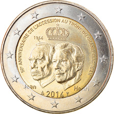 Luxembourg, 2 Euro, le 50ème anniversaire de l'accession au trône, 2014