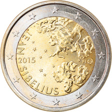 Finland, 2 Euro, Jean Sibelius, 2015, Vantaa, AU(55-58), Bi-Metallic, KM:New