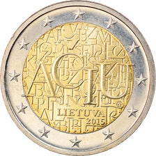 Lithuania, 2 Euro, ACIU, 2015, AU(55-58), Bi-Metallic, KM:213
