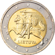 Lituania, 2 Euro, 2015, SPL, Bi-metallico, KM:New