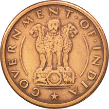 INDIA-REPUBLIC, Pice, 1953, AU(50-53), Bronze, KM:1.4