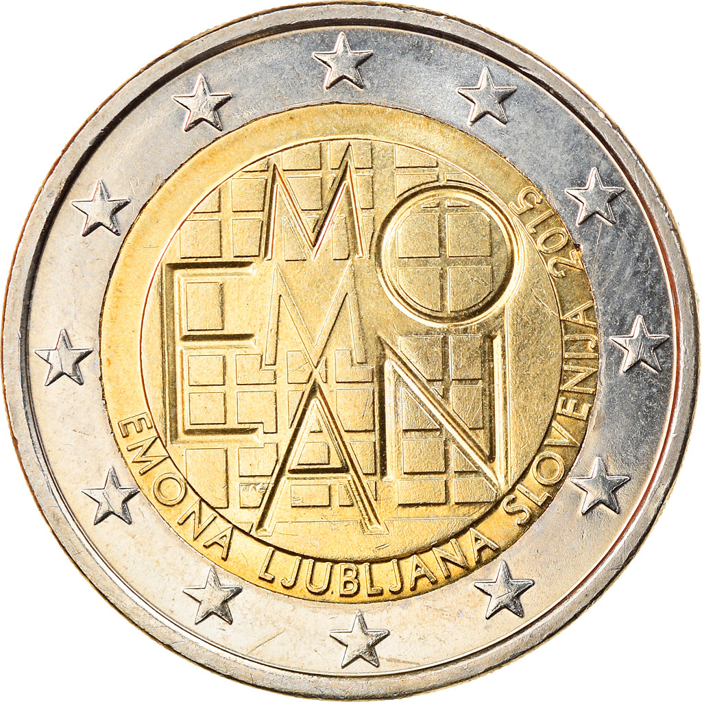 Slovenia, 2 Euro, Emona Ljublina, 2015, MS(63), Bi-Metallic, KM:New