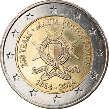 Malta, 2 Euro, Police force, 2014, MS(63), Bi-Metallic, KM:New