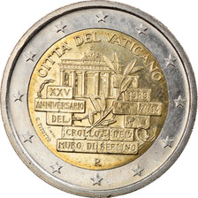Vatican, 2 Euro, 2014, 25th Anniversary of the Fall of the Berlin Wall, MS(63)