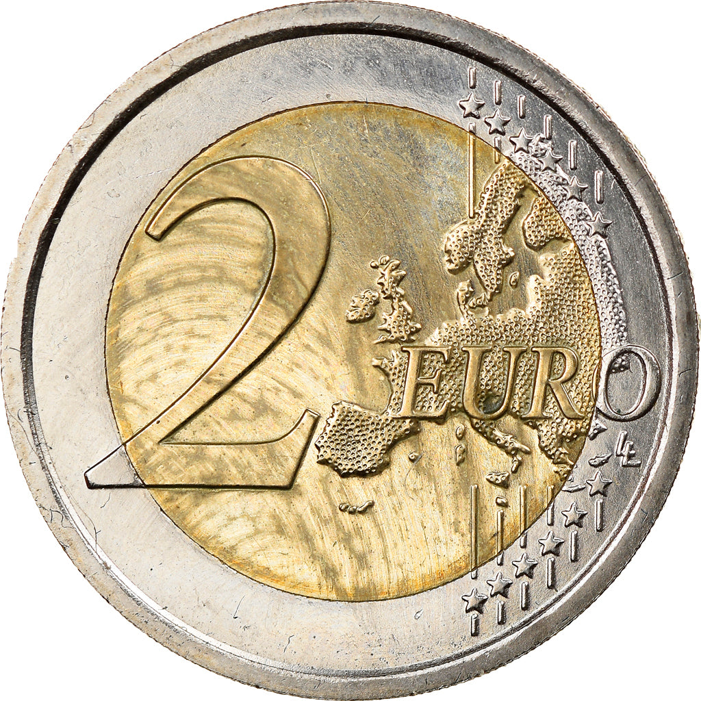 Vatican, 2 Euro, 2014, 25th Anniversary of the Fall of the Berlin Wall, MS(63)
