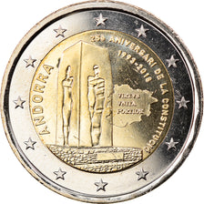 Andorra, 2 Euro, 25 years of Constitution, 2018, MS(63), Bi-Metallic, KM:New