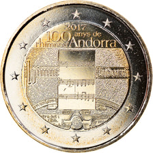 Andorra, 2 Euro, 100 Ans de l'hymne d'Andorre, 2017, SPL, Bi-Metallic, KM:New