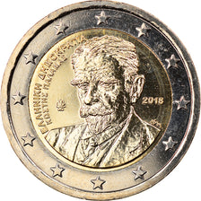 Grecia, 2 Euro, Kostís Palamás, 2018, SPL, Bi-metallico, KM:New